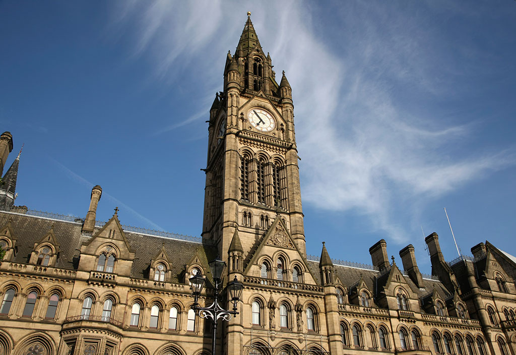 England, Manchester, Town Hall.